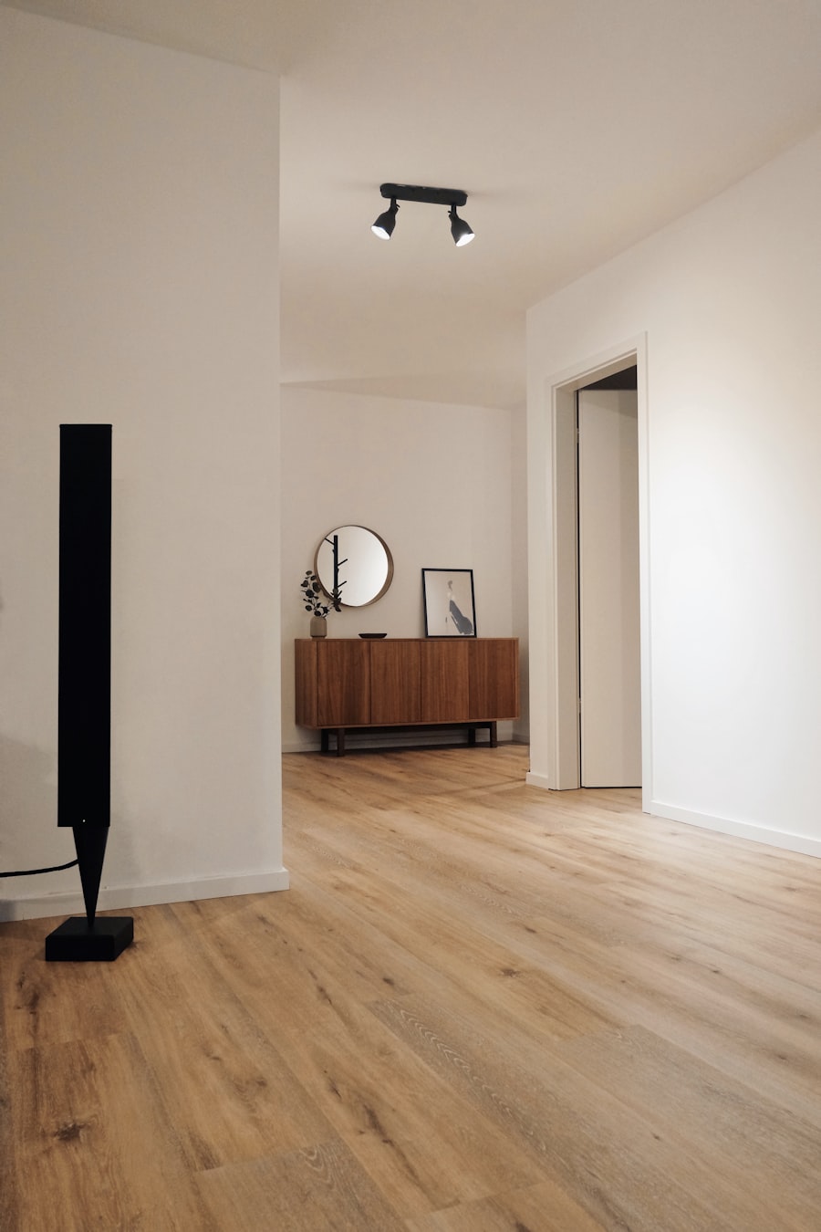 Hardwood and tile flooring